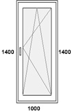 Окно поворотно-откидное